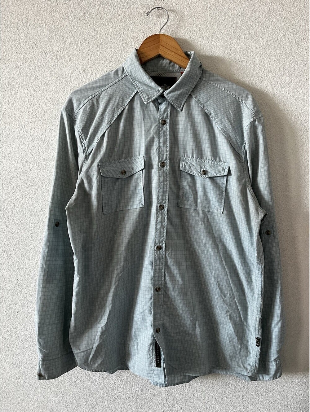 Howler Bros Plaid Roll Sleeve Button Up Shirt Mens Large L⁠